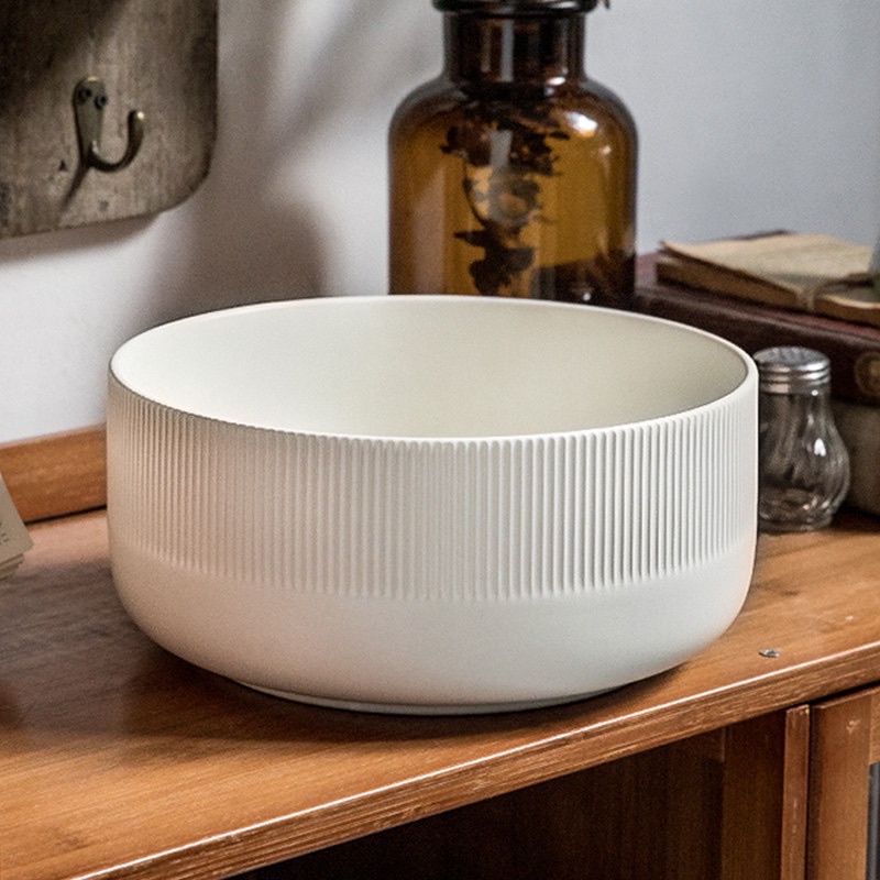 Tô sứ lớn màu trắng, tô canh, tô salad