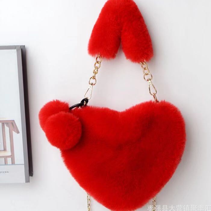 ❤️Túi chéo hình trái tim được khảm với một chiếc nơ Nhật Bản đáng yêu❤️ TTF592