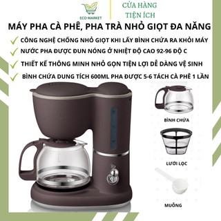 Máy pha cà phê mini, máy pha cafe pha trà nhỏ giọt đa năng, máy pha cà phê bear - SET2269