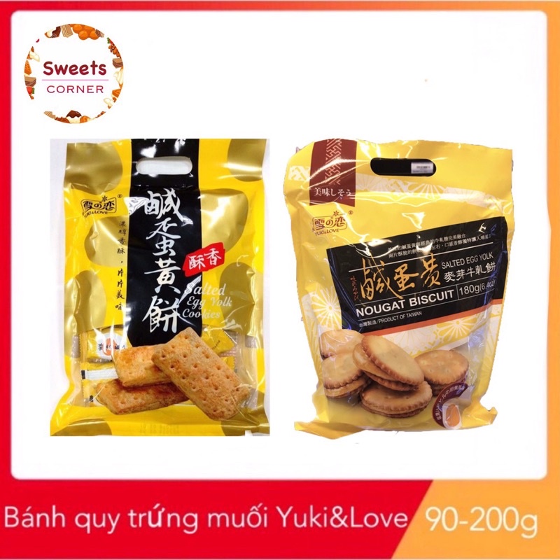 Bánh quy trứng muối Yuki & Love Đài Loan 200g