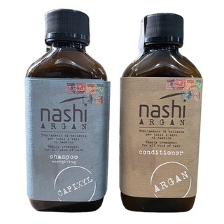 🇮🇹Nashi-Italia🇮🇹 Dầu gội xả chống rụng và kích thích mọc tóc Nashi Argan Energizing Hairloss Capixyl 200mlx2