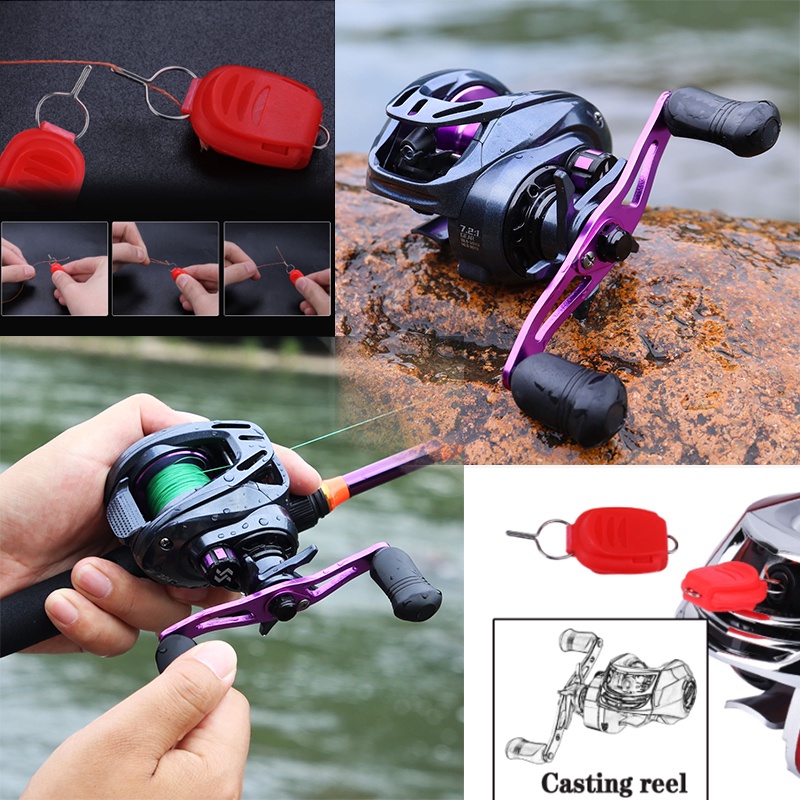 Máy Câu Ngang Máy Câu Lure  Loại Máy Câu Cá Tay Trái Và Tay Phải，Tỷ lệ bánh răng 7.2: 1, 8+1BB