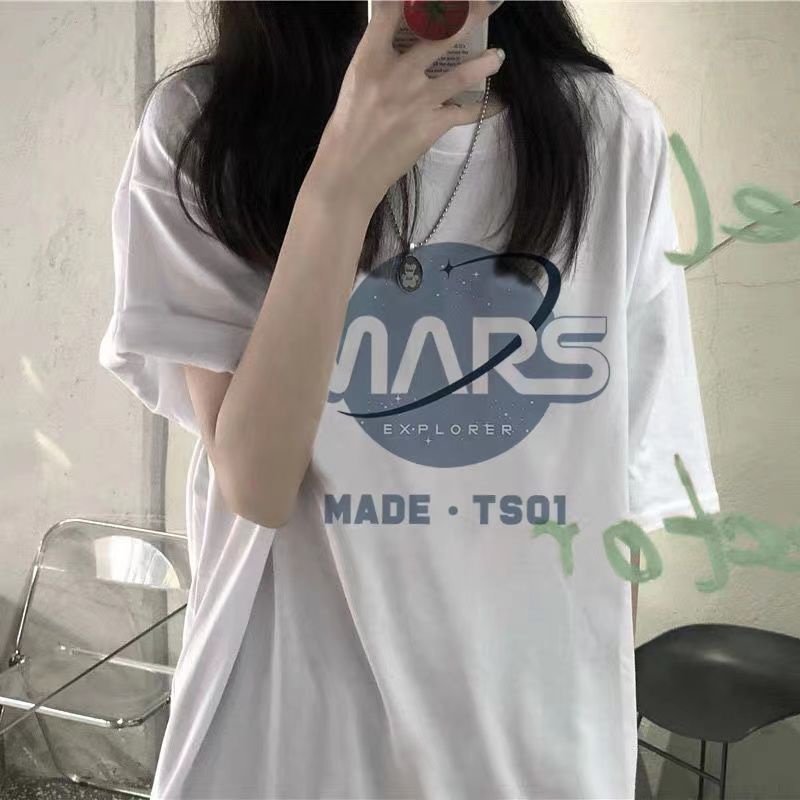 NRVP Áo Thun Unisex Mùa Hè Dáng Suông Tay Cộc Phong Cách Hàn Quốc Cho Nam Nữ