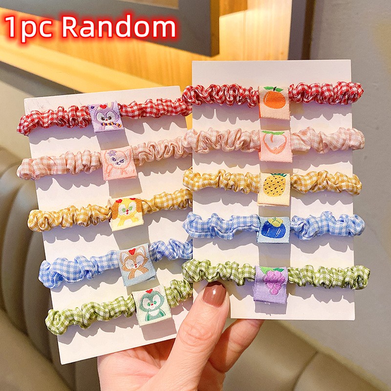 1 Băng Đô Cài Tóc Nhỏ Nhắn Họa Tiết Kẻ Ô Thời Trang Cho Nữ