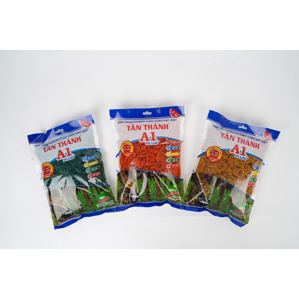Dây Thun Loại 1 Cột, Buộc Hàng Hóa Kích Cỡ 1.6cm - Loại Nhí Hiệu Tân Thành [500g]
