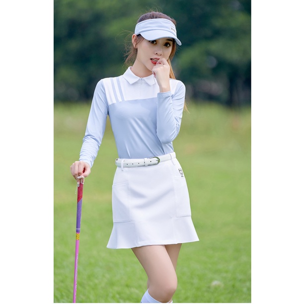 Combo Áo Dài Tay Golf Nữ SSV8977 Và Váy Golf Nữ SSV8937 Xinh Xắn