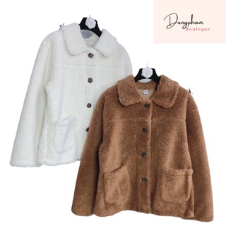 Áo khoác lông cừu hàng QC - Dungpham Boutique