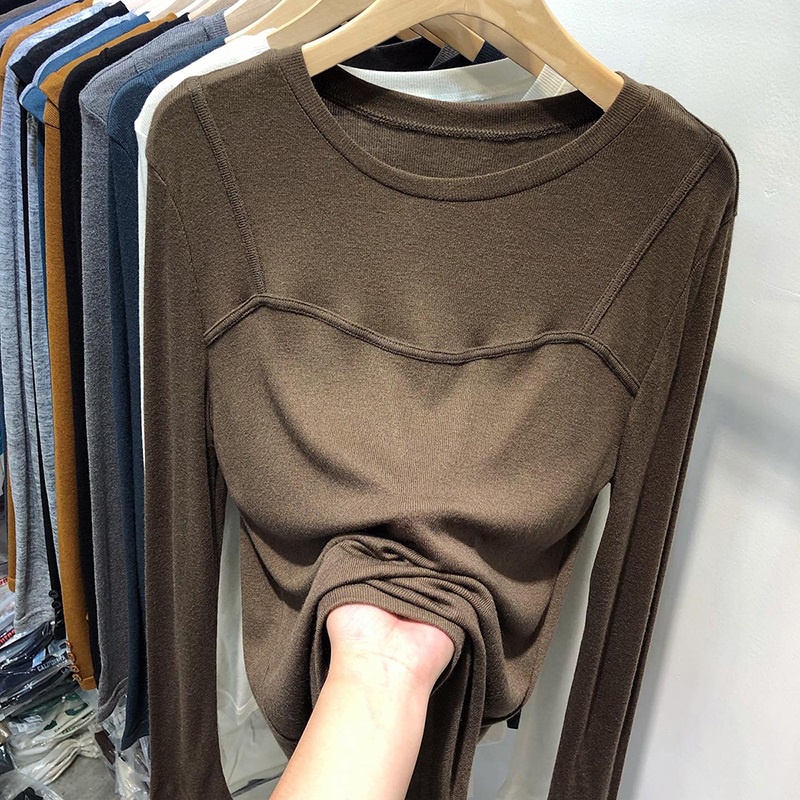 NRVP Áo Thun Nữ Dài Tay Dáng Rộng In Hình Phong Cách Hàn Quốc Kiểu Mới