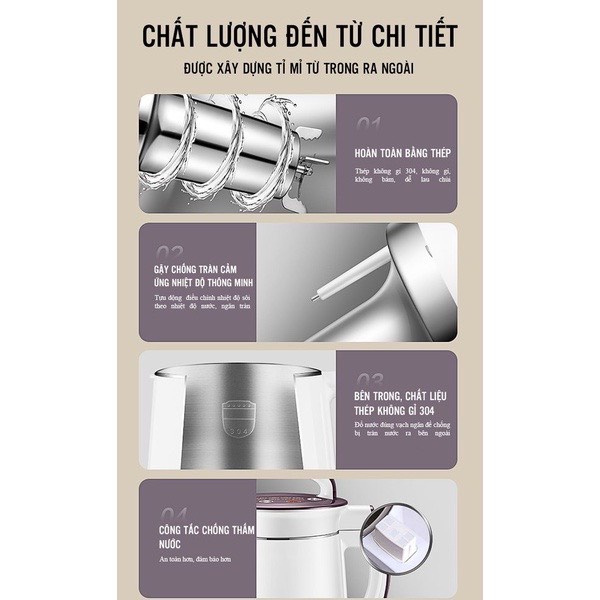 Máy làm sữa hạt đa năng seka chính hãng cao cấp