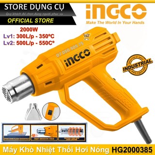 2000w máy thổi hơi nóng ingco hg2000385 | máy khò nhiệt