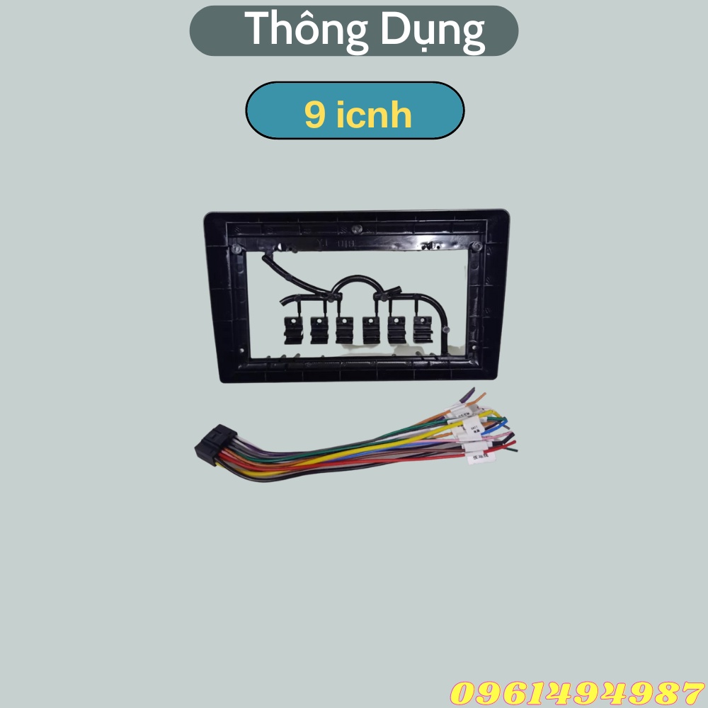 Mặt dưỡng 9 inch Thông dụng mặt dưỡng chế màn hình kèm dây nguồn dùng cho màn hình DVD android 9 inch