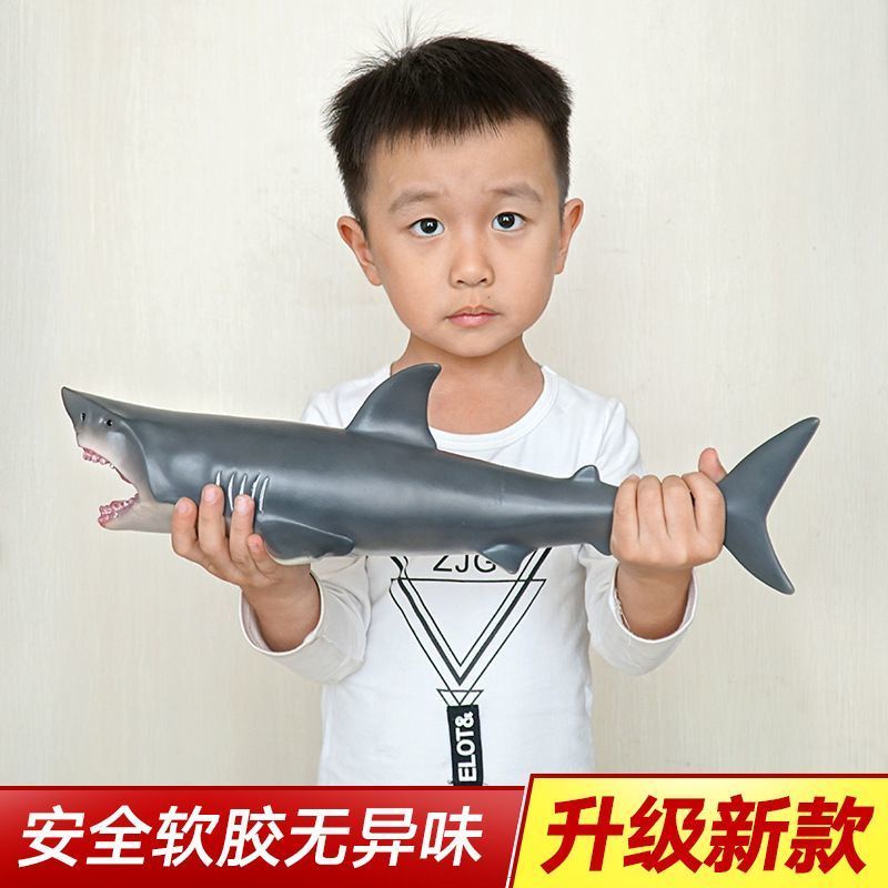 Mô Hình Cá Mập / Cá Voi / Chim Cánh Cụt / Cá Mập Xanh Bằng Cao Su Mềm Cỡ Lớn Dùng Trang Trí