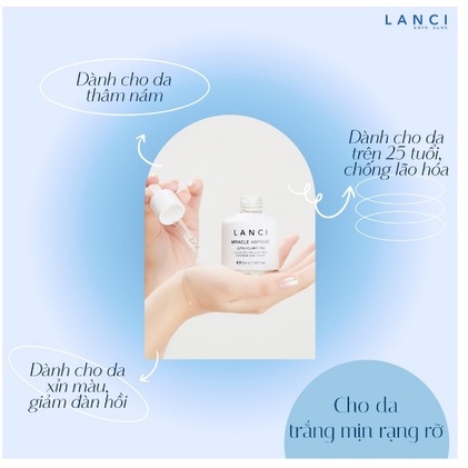 Serum Dưỡng Trắng, Căng Mướt, Chống Lão Hóa Da Lanci Miracle Ampoule Ultra Clarifying Minisize