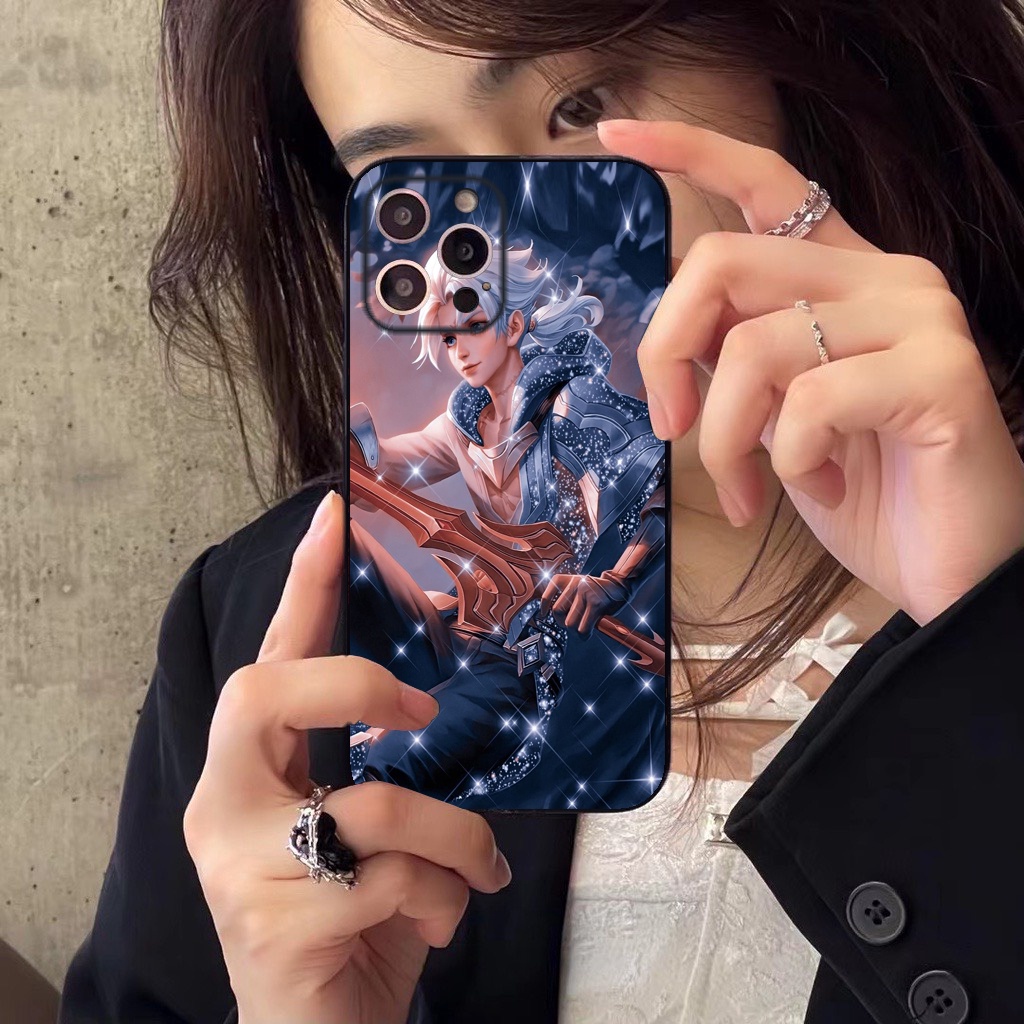 Ốp lưng liên quân Allain 6 6S 6Plus 6S Plus 7 8 7Plus 8Plus X XSMax 11 ProMax XR 14 14Promax - Dcase Đen TD269