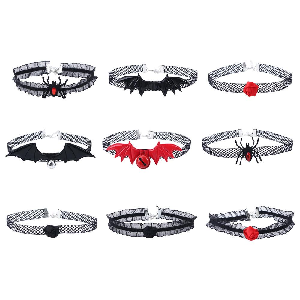 ANEMONE Vòng Cổ Choker Hình Dơi Phong Cách Gothic Cho Nữ