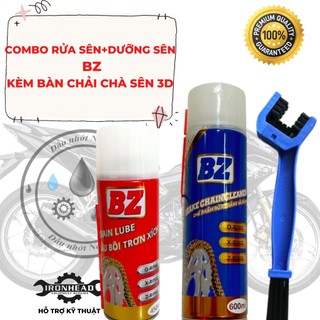 Combo 3 món dưỡng sên bz+rửa sên bz +bàn chải 3d