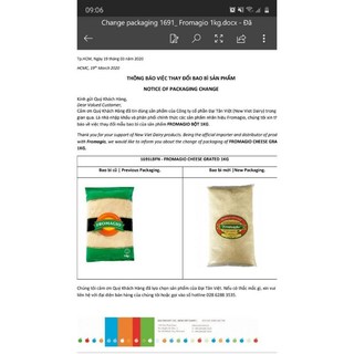 PHÔ MAI FROMAGIO PARMESAN BỘT 1KG