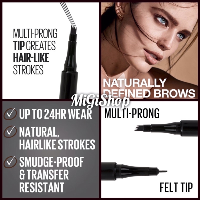 Bút Phẩy Sợi Lông Mày Maybeliine Tattoo Studio Brow Tint Pen Up To 24H 1,1ml