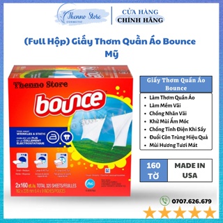 Giấy Thơm Bounce 4 in 1 Của Mỹ 160 Tờ - Thơm Quần Áo,Tủ đồ