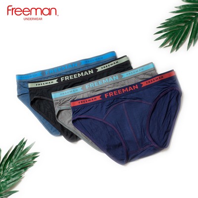 Combo 5 Quần lót nam chất liệu Viscose mềm mịn, thoáng mát, thiết kế trẻ trung nổi bật Freeman 6061