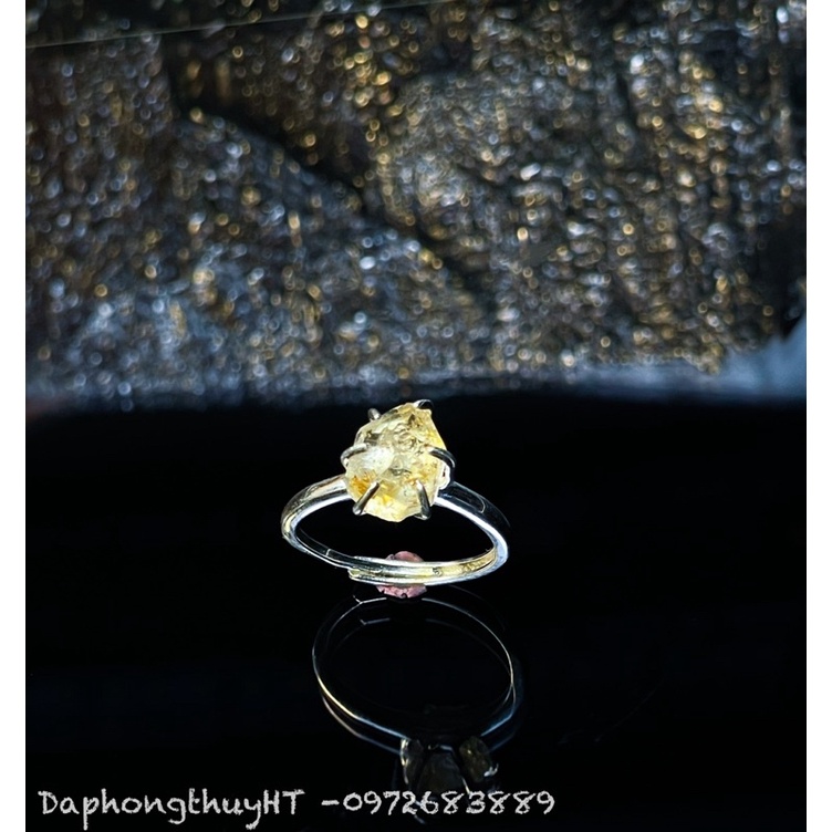 Nhẫn Herkimer diamond Bạc S925 -DaphongthuyHT