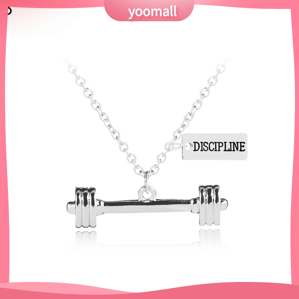 Vòng cổ Mặt Hình Quả Tạ Thời Trang Mùa Thu Cho Cặp Đôi