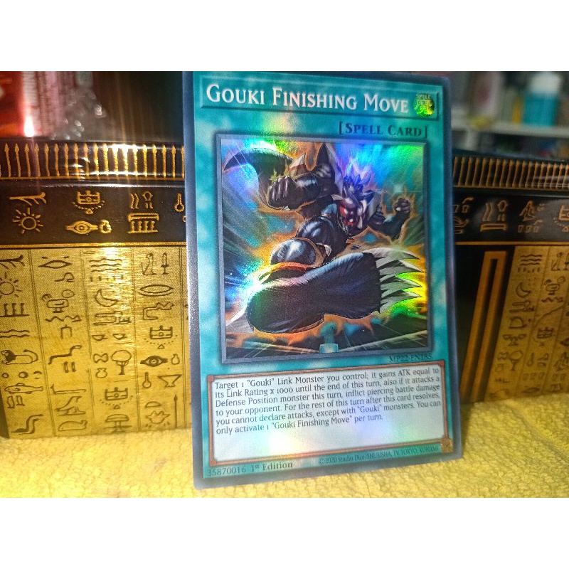 thẻ bài: Gouki Finishing Move - MP22-EN185 - Super Rare 1st Edition