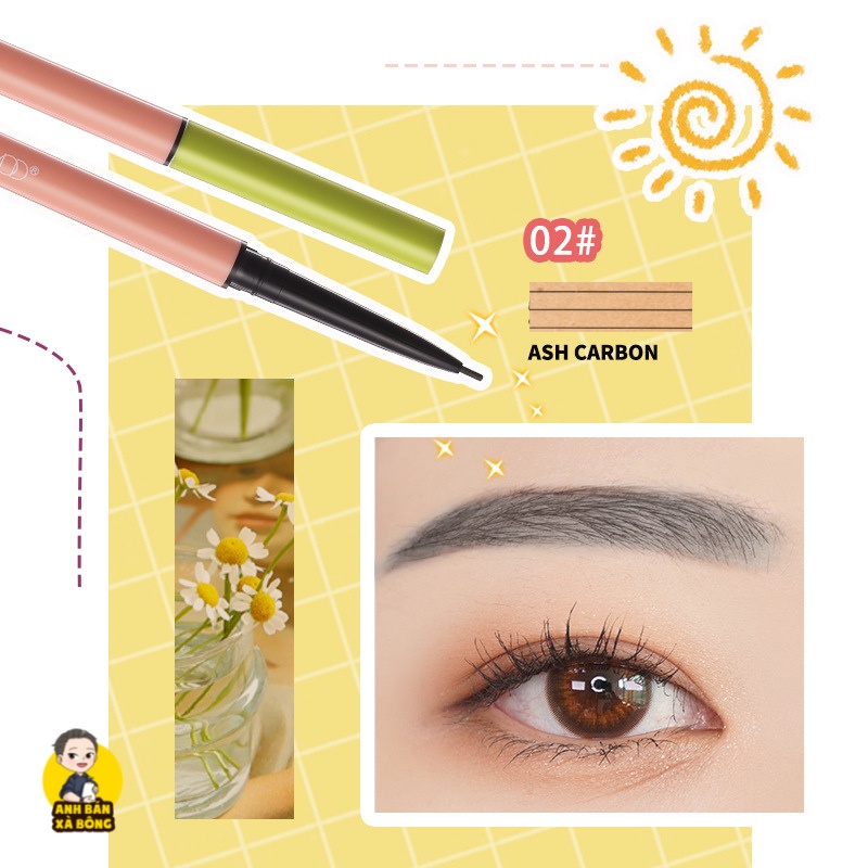 Bút Chì Kẻ Mày Hai Đầu WODWOD Fine-core Double-headed Small Eyebrow Pencil W897