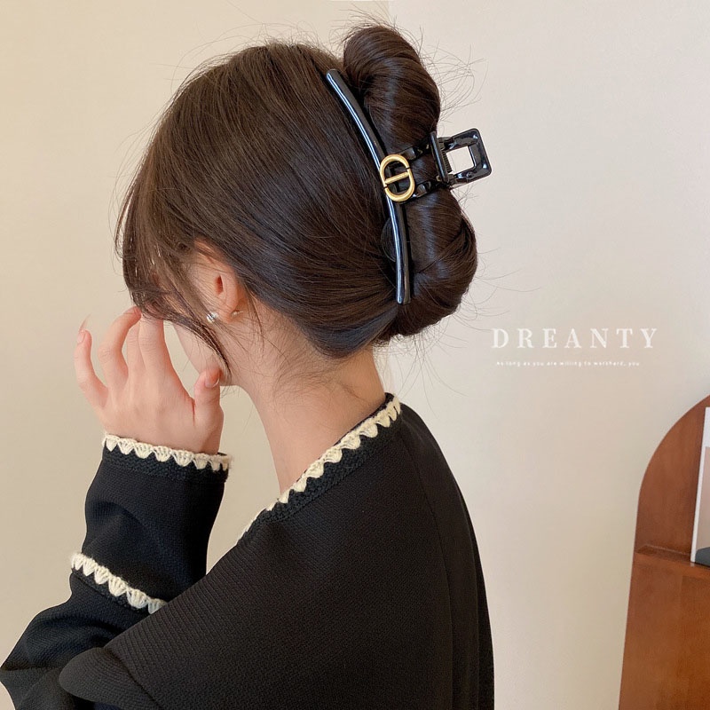 Kẹp Tóc Hình Cá Mập Bằng Acrylic In Chữ Thời Trang Cao Cấp Cho Nữ