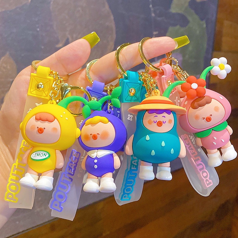 Móc Khóa Hình Hoạt Hình Sáng Tạo Dễ Thương