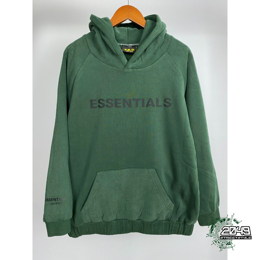 ST42 Áo nỉ hoodie Essentials In cao su nổi 2049Streetstyle , áo nỉ bông unisex nam nữ HÀNG CAO CẤP