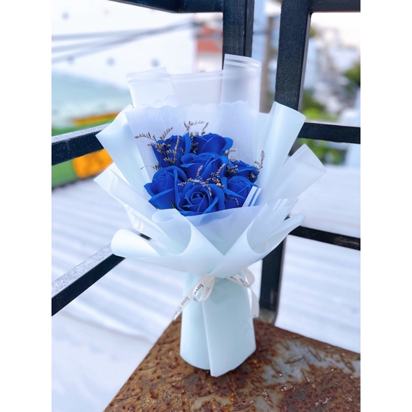 Bó hoa sáp thơm 7 bông lưu hương cực lâu - Món quà ý nghĩa cho người thân và bạn bè