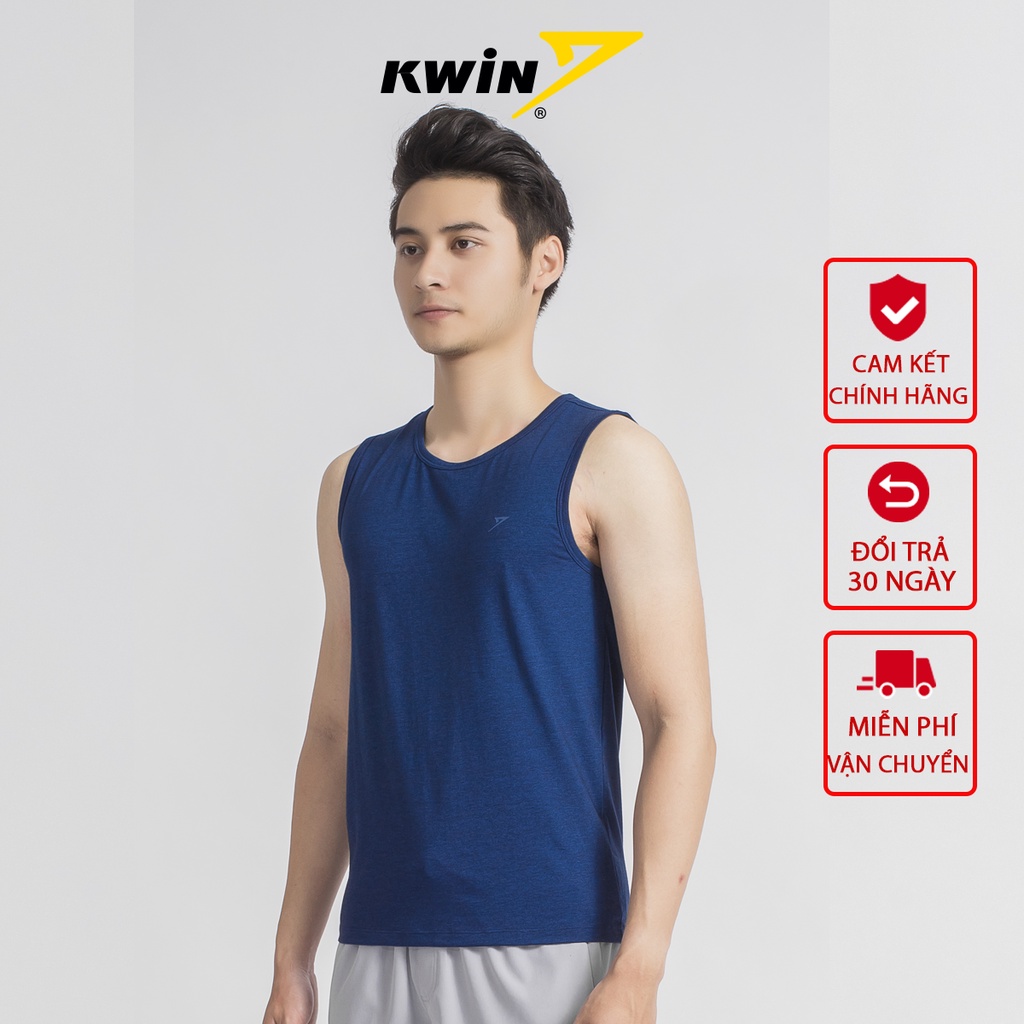 Áo ba lỗ nam KWIN tanktop tập gym thể thao phom dáng Slim Fit khỏe khoắn nam tính KTT004S9