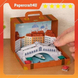 Mô hình giấy 3D Kiến trúc Vali Venice