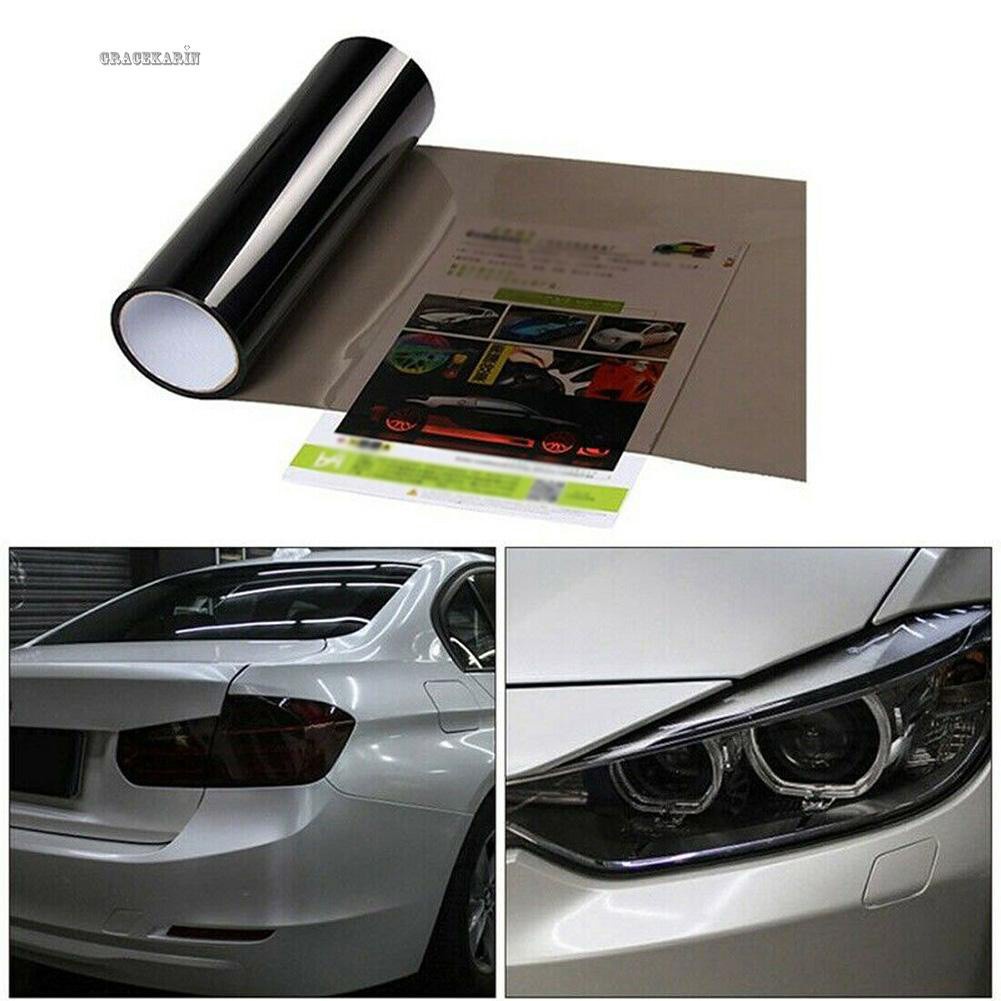 Xps 30x 100cm 1 cuộn bóng đèn khói vinyl film tint đèn pha bọc đèn hậu