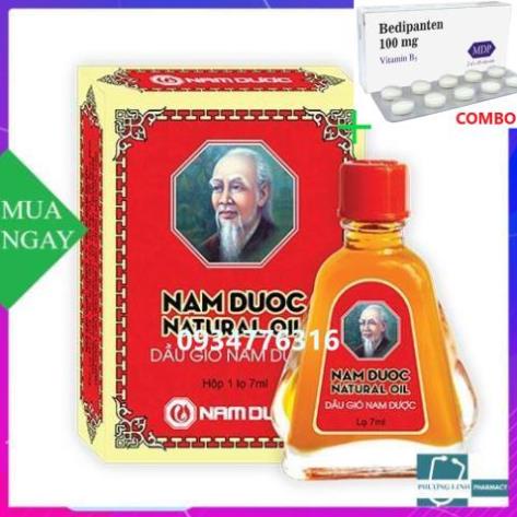 Combo Bedipanten 100mg +  Dầu Gió Nam Dược