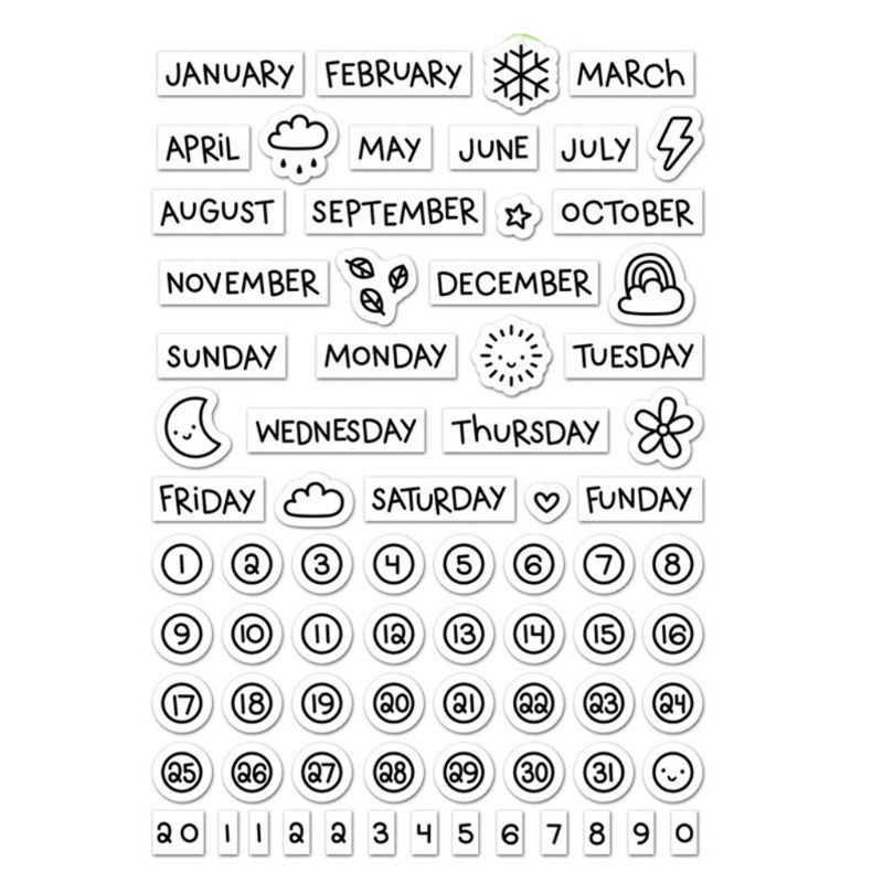 Tem Đóng Dấu Bằng Silicone Trong Suốt Dùng Trang Trí Album Ảnh DIY