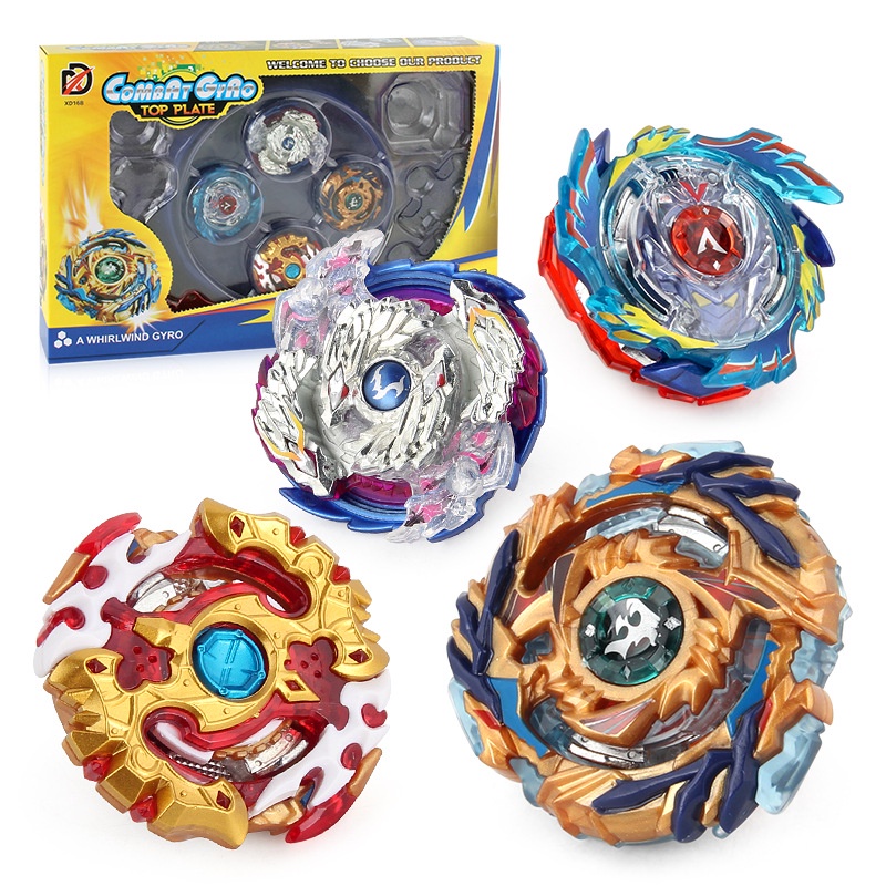 Bộ đồ chơi con quay Beyblade 4 in 1 Bộ đồ chơi con quay XD168-6A Burst Gyro chiến đấu với Bộ con quay Battle Disk Arena