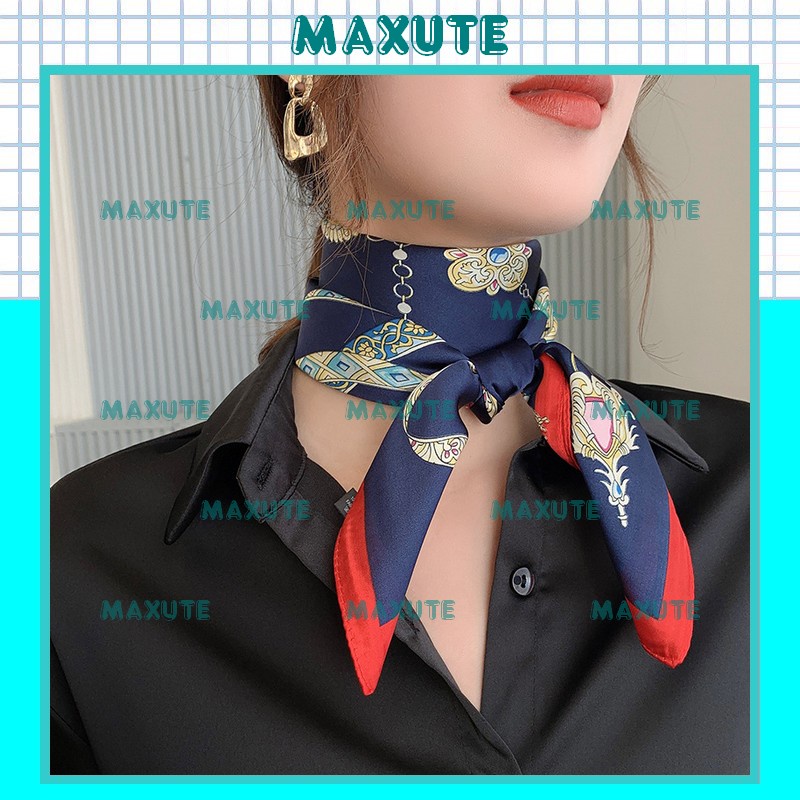 Khăn Lụa Vuông Quàng Cổ Turban Bandana 70x70 cm K70061