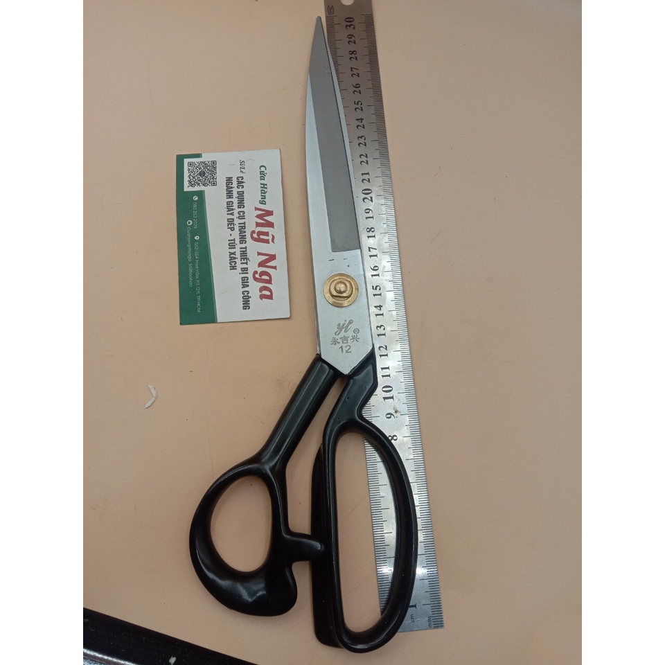 Kéo cắt vải cán nhựa yongli số 8 9 10 11 12 ( lưỡi trắng đen ngẫu nhiên )