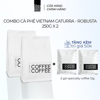 Combo Hoàn Hảo - Cà Phê Rang Xay Nguyên Chất Arabica & Robusta - Pha Espresso, Pha Phin rang rang coffee 250gx2