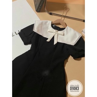 Bigsize Đầm phối cổ nơ D1083