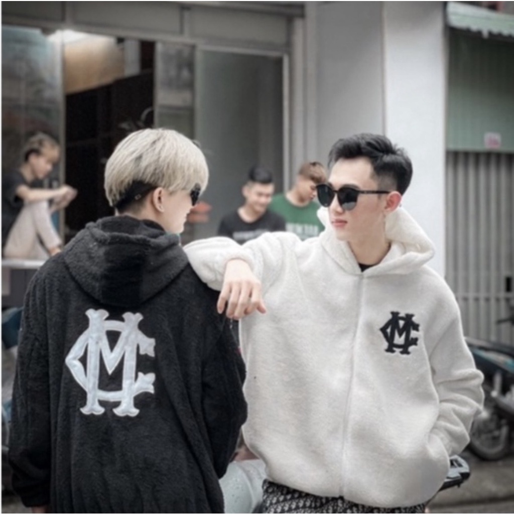 Áo Khoác Lông Cừu MC Chất Lông Dày Bền, Cực Hot Fom Dáng Rộng Unisex Nam Nữ