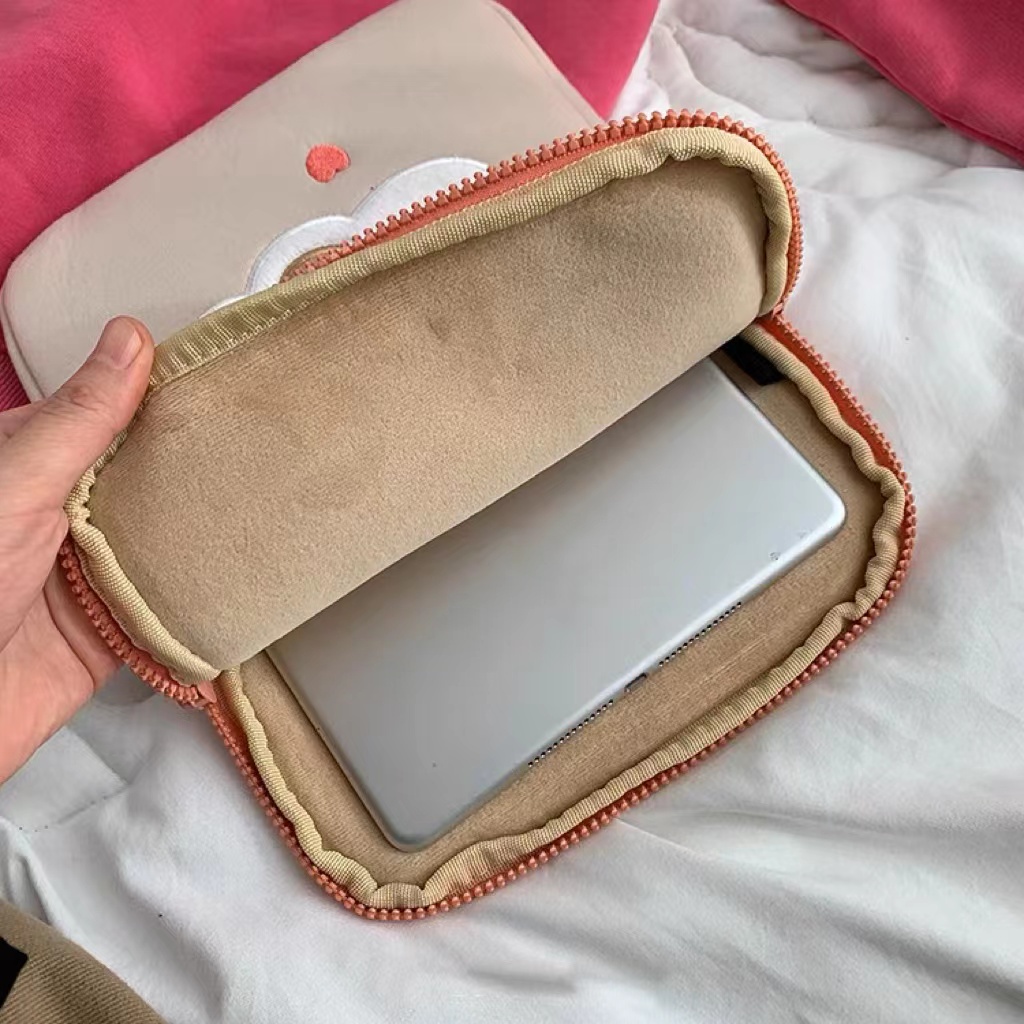 Túi Đựng Laptop Chống Sốc In Hình Gấu Hoạt Hình Dễ Thương Phong Cách Hàn Quốc Kích Thước 10 13 15 inch