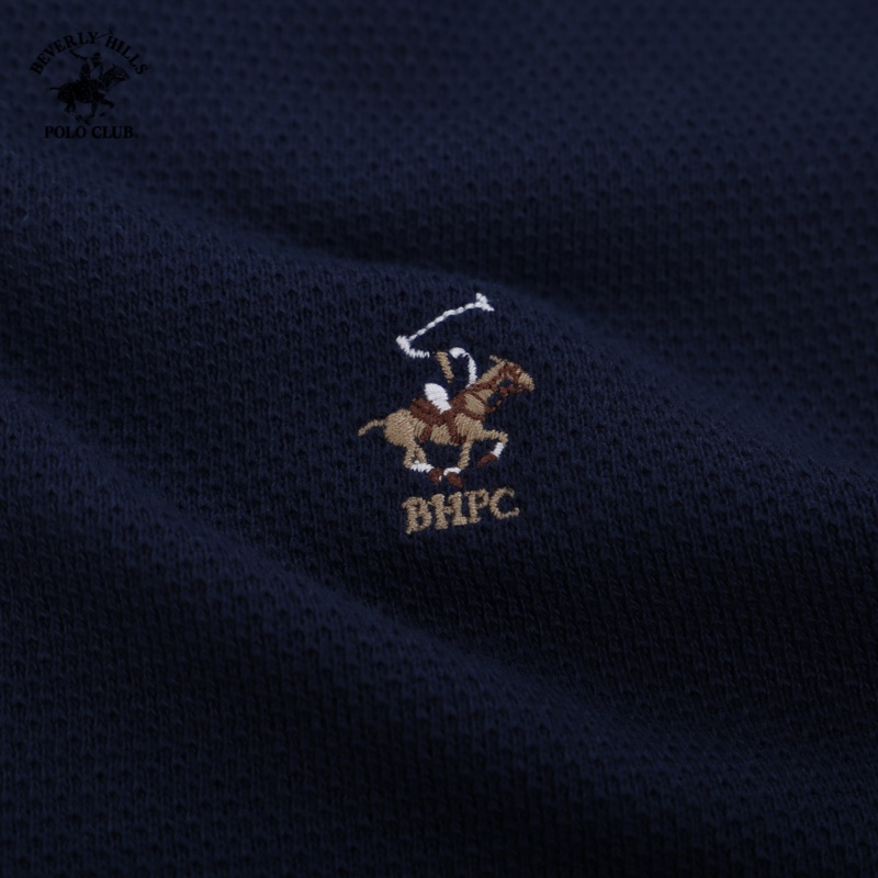 Beverly Hills Polo Club - Áo thun dài tay Nam Regularfit Navy NV- BHPC HMRLS20TL137