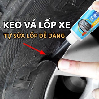 Keo dán vá lốp ô tô, xe máy bền chắc như mới, keo sửa chữa vết nứt lốp chuyên dụng độ đàn hồi cao, chịu nhiệt tuýp