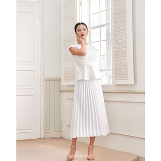 Áo trắng cột thắt eo - Dora Shirt - Orli Label