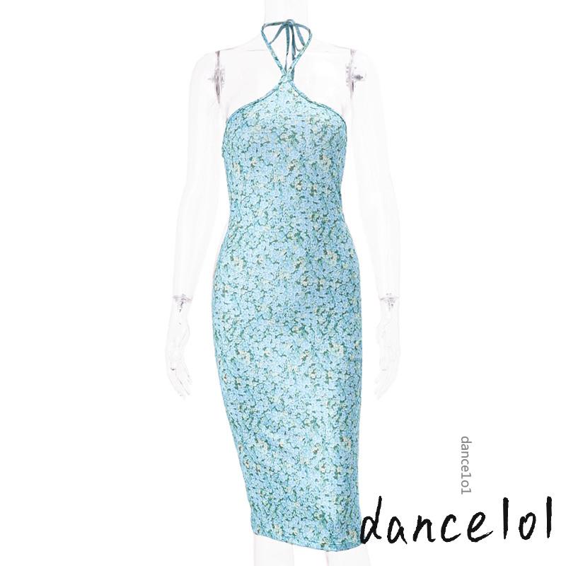 Đầm Khiêu Vũ 1O1 Họa Tiết Hoa Xinh Xắn Cho Nữ