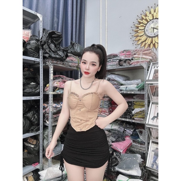 Áo 2 dây croptop EDNA OOTD