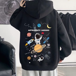 Áo hoodie nam nữ vũ trụ in lưng chất nỉ bông siêu dày , phom rộng size từ 37 đến 65kg 85k